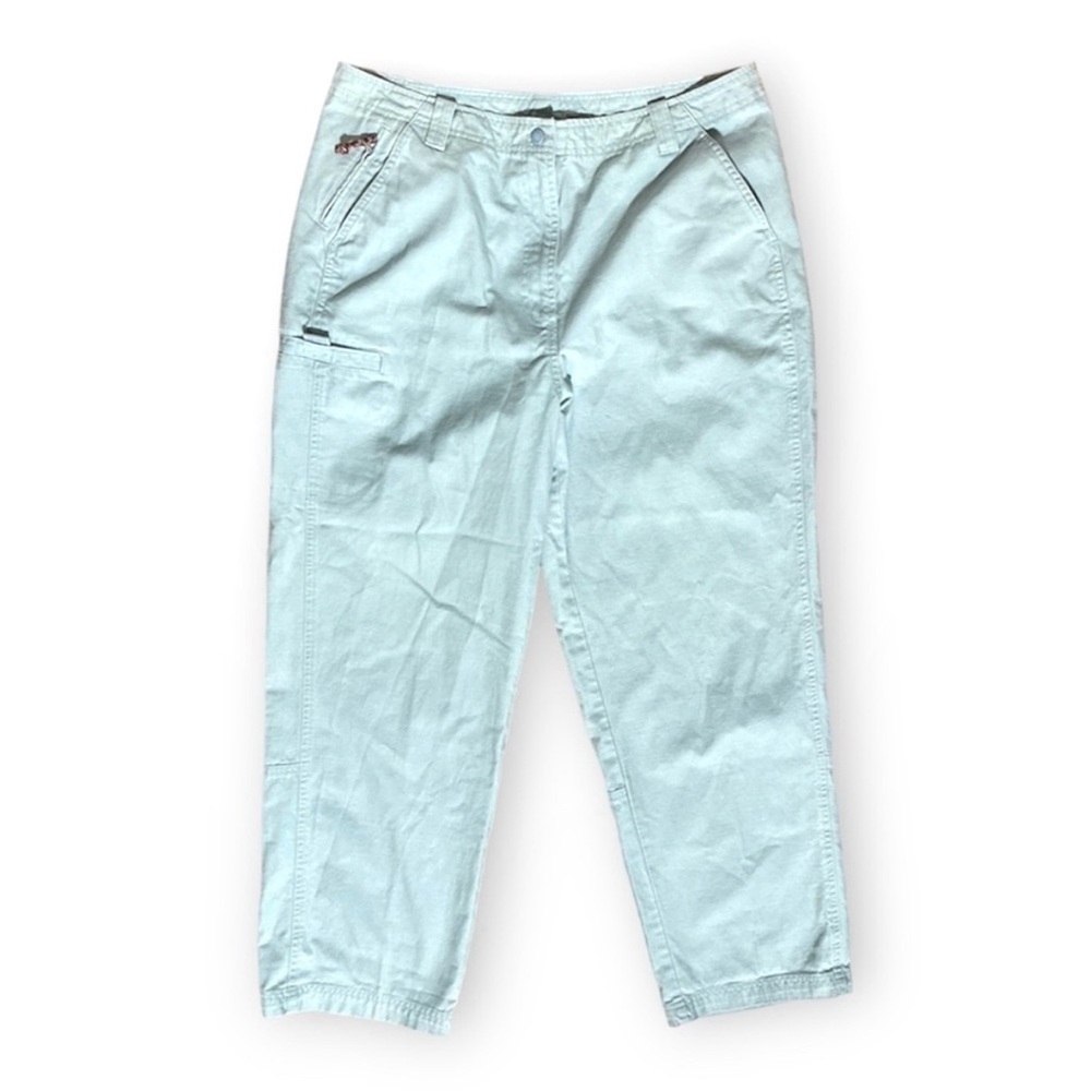 LL Bean Blue Outdoor Pants Straight Leg Women’s Plus Size 16 Gorpcore Hiking